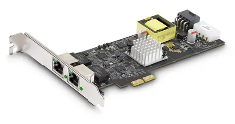 StarTech 2- Port 2,5 GbE PoE sieťová karta / Sieťová karta / PCIe / 2x RJ-45 / 2,5 Gbps / Intel I225-V