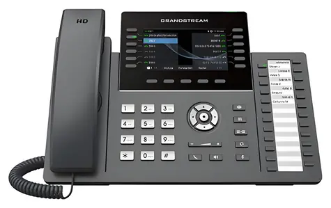 Grandstream GRP2636 / VoIP telefón / 4,3 "TFT displej / 6x SIP / 24 tlačidiel / WiFi / BT / PoE