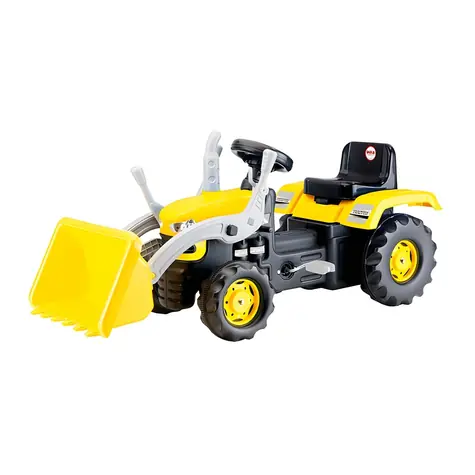 DOLE Šliapací traktor s rýpadlom žltý / Nosnosť 50 kg / od 3 rokov / 113x53x45 cm