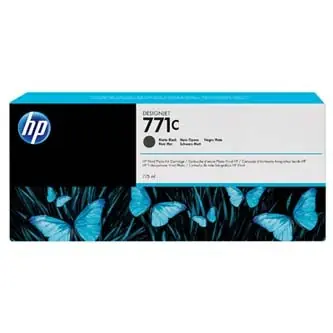 HP 771C matná čierna / Atrament / 775 ml / DesignJet Z6200, Z6610, Z6810
