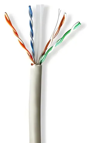 Nedis CAT6 šedá / Sieťový kábel / U/UTP / SOLID / 305 m / LSZH