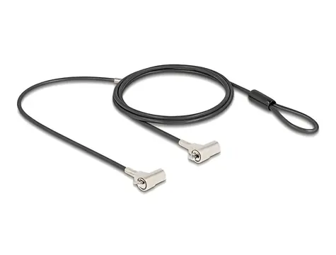 NaviLock Dual Kensington+Nano / Bezpečnostný káblový zámok pre notebook / 1,8 m / 2 kľúče