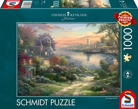 Schmidt Puzzle Prístav Nové Anglicko / 1000 dielikov / 69,3 × 49,3 cm