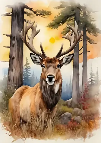 Norimpex Diamantové maľovanie Jeleň / 30x40 cm