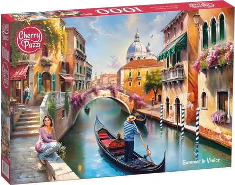 Cherry PAZZI Puzzle Leto v Benátkach / 1000 dielikov / 70 x 50 cm