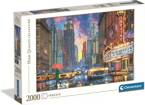 Clementoni Puzzle Daždivý Manhattan / 2000 dielikov / od 14 rokov