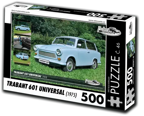 RETRO-AUTA Puzzle Trabant 601 Universal (1975, č. 46) / 500 dielikov / 48 × 36 cm