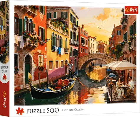 Trefl Puzzle Benátky pri západe slnka / 500 dielikov / 48 x 34 cm