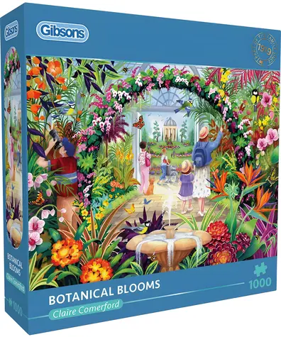 GIBSONS Puzzle Kvety v botanickej záhrade / 1000 dielikov / 68 x 49 cm