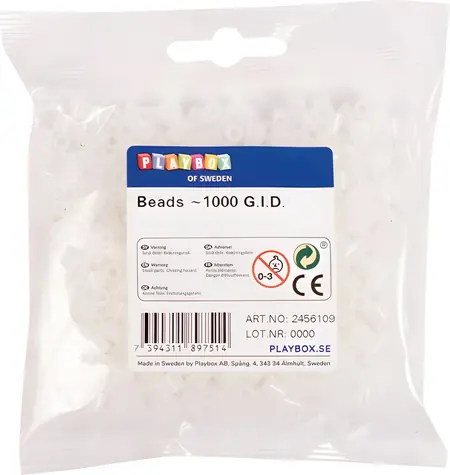 PLAYBOX Zažehľovacie korálky svietiace 1000 ks / O 5 mm / LDPE