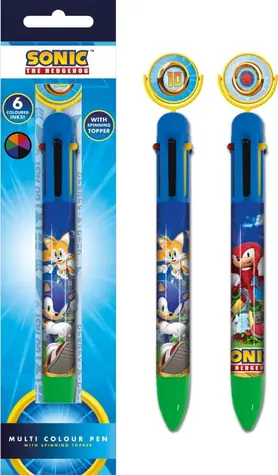 Pero Sonic / Pero / 6 farebných tuh / Klips / 17 cm