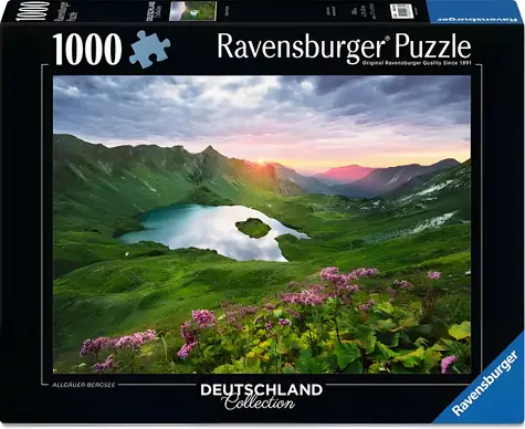 Ravensburger Puzzle Horské jazero v Allgäu / 1000 dielikov / 70 x 50 cm