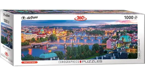 EUROGRAPHICS Panoramatické puzzle Praha, Česká republika / 1000 dielikov / 99 x 33 cm