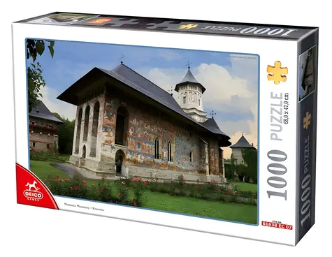 DEICO Puzzle Kláštor Moldovi?a, Rumunsko / 1000 dielikov / 68 x 47 cm