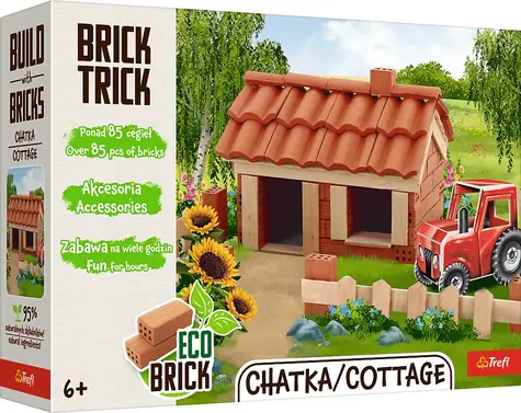 Trefl Stavebnica BRICK TRICK Chata M / 85 dielov