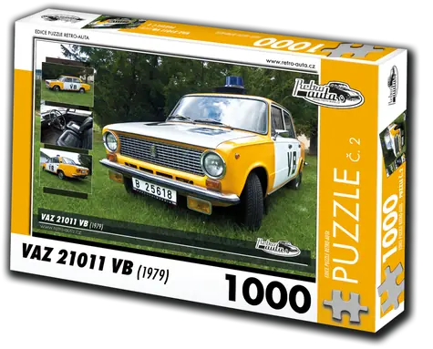 RETRO-AUTA Puzzle č. 2 Väz 21011 VB (1979) / 1000 dielikov / 66 × 47 cm