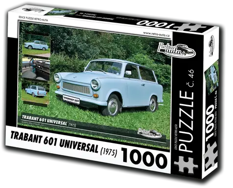 RETRO-AUTA Puzzle č. 46 Trabant 601 Universal (1975) / 1000 dielikov / 66 × 47 cm
