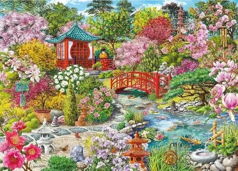 GIBSONS Puzzle Japonská záhrada / 1000 dielikov