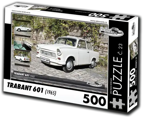 RETRO-AUTA Puzzle č. 23 Trabant 601 (1965) / 500 dielikov / 48 × 36 cm