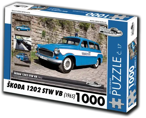 RETRO-AUTA Puzzle Škoda 1202 STW VB (1965) č. 17 / 1000 dielikov / 66 × 47 cm