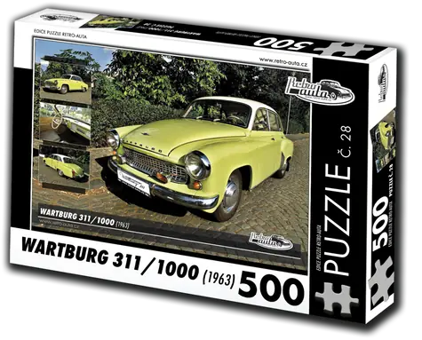 RETRO-AUTA Puzzle č. 28 Wartburg 311,1000 (1963) / 500 dielikov