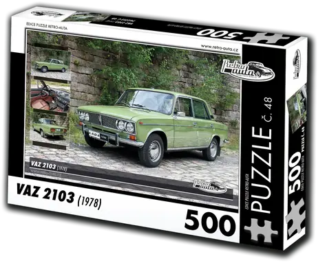 RETRO-AUTA Puzzle č. 48 Väz 2103 (1978) / 500 dielikov / 48 × 36 cm