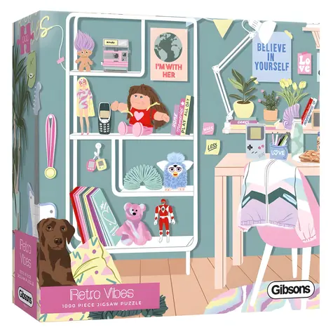 GIBSONS Puzzle Retro vibrácie / 1000 dielikov / 68 x 49 cm