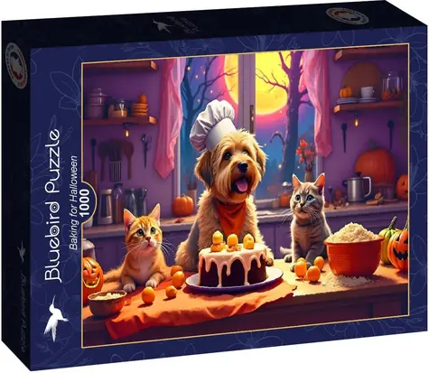 BlueBird Puzzle Pečenie na Halloween / 1000 dielikov / 69 x 47,8 cm