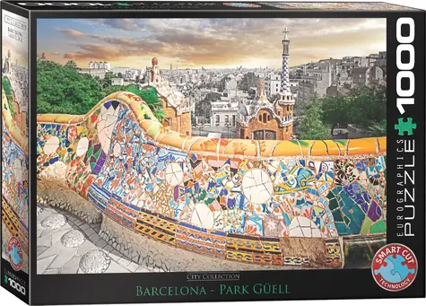 EUROGRAPHICS Puzzle Barcelona - park Güell / 1000 dielikov / 68 x 48 cm