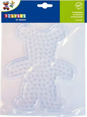 PLAYBOX Podložka pre zažehľovacie korálky XL Medvedík / Podložka / 1 ks / 13-15,5x17,5-20 cm