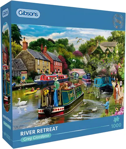 GIBSONS Puzzle Odpočinok pri rieke / 1000 dielikov