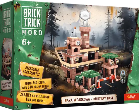 Trefl Stavebnica BRICK TRICK Moro: Vojenská základňa XL / 340 dielov / vek 6+