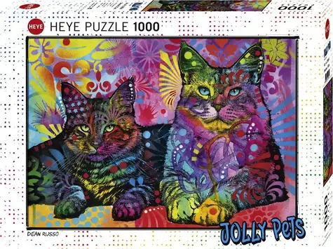 HEYE Puzzle Jolly Pets: Venované mačkám / 1000 dielikov / 70 x 50 cm