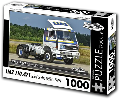 RETRO-AUTA Puzzle TRUCK Liaz 110.471 ťahač návesov (č.19) / 1000 dielikov / 66 × 47 cm