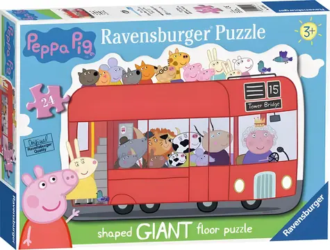 Ravensburger Podlahové puzzle Prasiatko Peppa / 24 dielikov / od 3 rokov