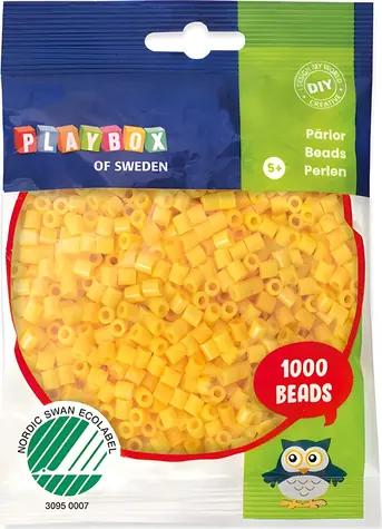 PLAYBOX Zažehľovacie korálky žlté (2456538) / 1000 ks