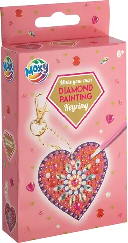 MOXY Diamantové maľovanie Prívesok Srdce - mandala / od 6 rokov