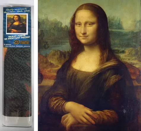 Norimpex Diamantové maľovanie Mona Lisa / 30x40 cm