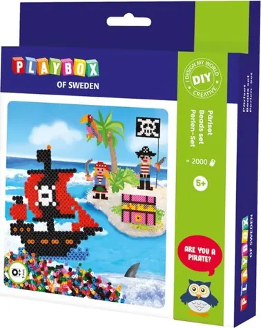 PLAYBOX Zažehľovacie korálky Piráti / 2000 ks / od 5 rokov