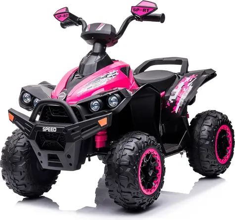 CHIPOLINO Elektrické vozítko Štvorkolka ATV Speed Pink / 2× 35 W motor / 2,2-4,3 km/h / Li ION batéria 10,8 V/5 Ah