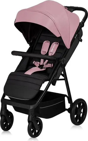 Lionelo Kočík športový Mira Pink Rose / Vodeodolná strieška UPF50+ / Nastaviteľná rukoväť / Polohovateľné operadlo
