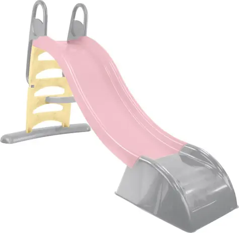 MOCHTOYS Šmykľavka 180cm pastelová ružová / UV filter / protišmykové schodíky / 180 × 84 × 110 cm