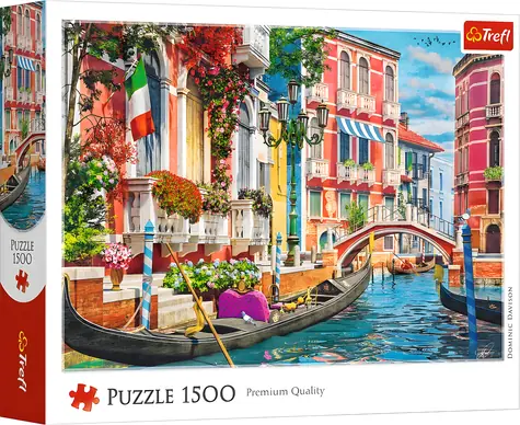 Trefl Puzzle Letné popoludnie v Benátkach / 1500 dielikov / 85 x 58 cm
