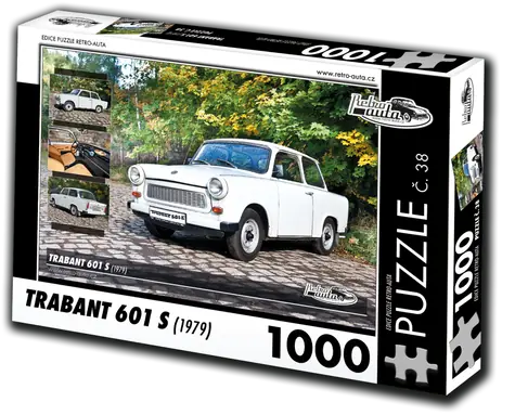 RETRO-AUTA Puzzle Trabant 601 S (1979) č. 38 / 1000 dielikov / 66 × 47 cm