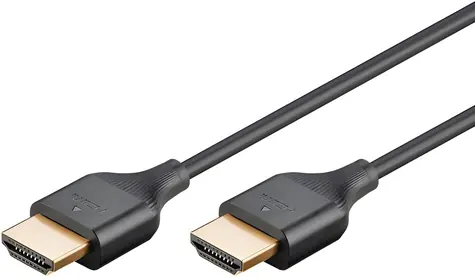 Goobay Slim 75295 čierna / HDMI kábel / High Speed s Ethernetom / 4K 60Hz / 3 m