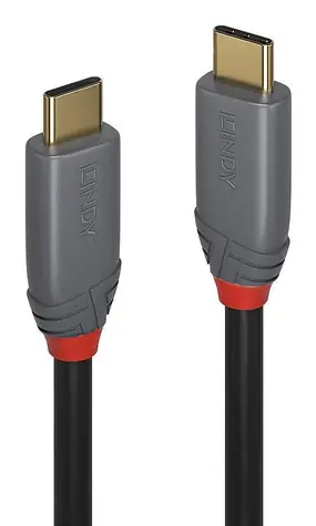 Lindy USB-C 5 m čierna / Kábel / USB-C - USB-C / USB 3.2 / 10 Gbit/s