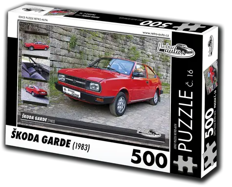 RETRO-AUTA Puzzle Škoda Garde (1983) / 500 dielikov / 48 × 36 cm