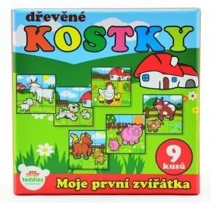 TEDDIES Obrázkové kocky Moje prvé zvieratká / 9 kociek