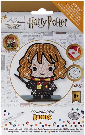 CRYSTAL ART Diamantové maľovanie Harry Potter: Hermiona Grangerová / Diamantové maľovanie / Drevená doska so stojanom