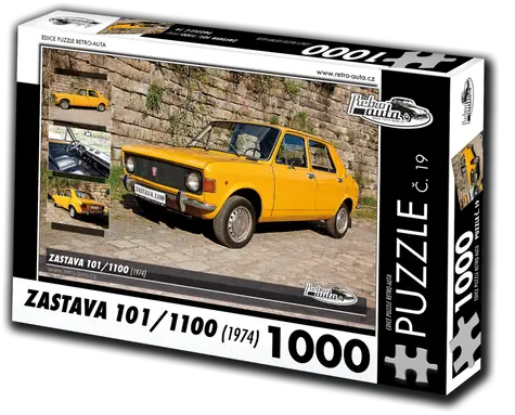 RETRO-AUTA Puzzle č. 19 Zastava 101,1100 (1974) / 1000 dielikov / 66 x 47 cm
